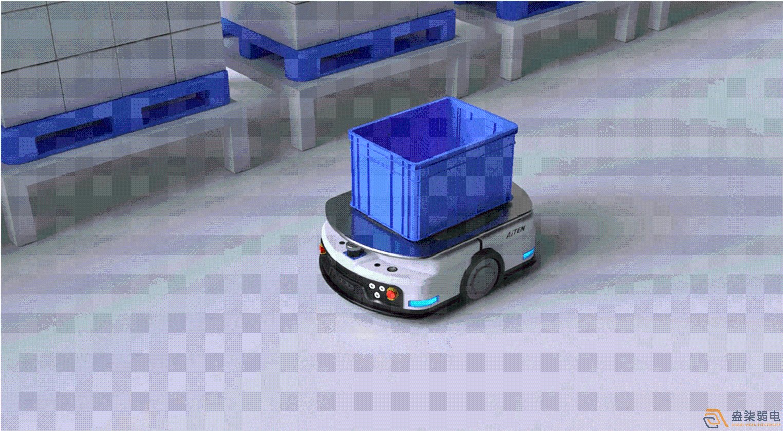 潛伏機(jī)器人頂升60公分，全廠任意穿梭